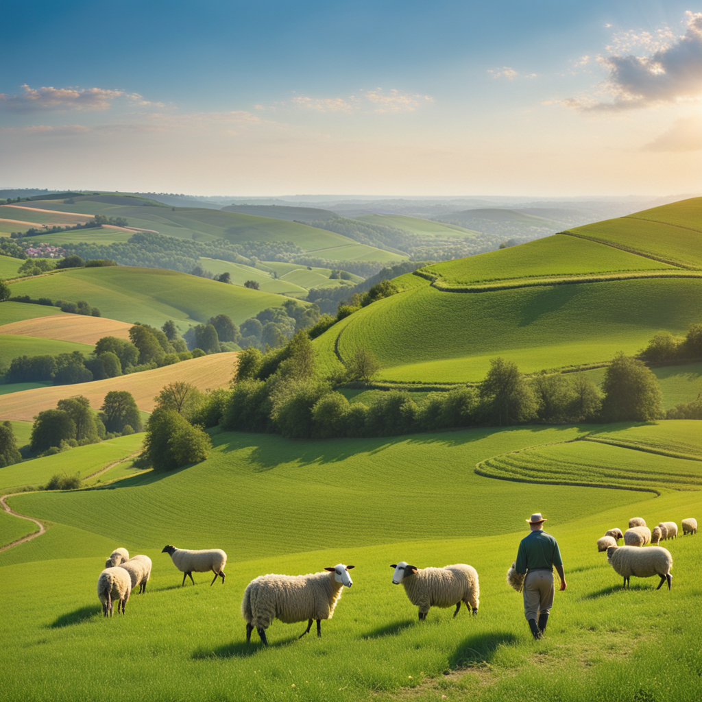 
The shepherd boy's joyful song echoes across the valley as he watches over his flock in the green pasture. All of creation sings praise to the Good Shepherd who faithfully provides.
